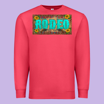 Western Rodeo Sunflowers Weapon  License Plate Template Premium Sweatshirt Designed By Barkaloodesign