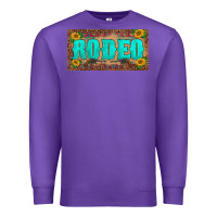 Purple western rodeo sunflowers weapon  license plate template Premium Sweatshirt - BarkalooDesign