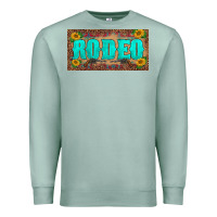Seafoam western rodeo sunflowers weapon  license plate template Premium Sweatshirt - BarkalooDesign