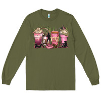 Army Green let's go girls coffee cups Long Sleeve Tee - Zillion Design Studio