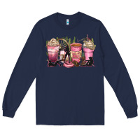 Navy let's go girls coffee cups Long Sleeve Tee - Zillion Design Studio