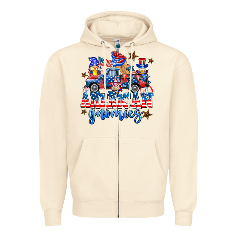 American Truck Gnomes Zipper Hoodie by AdoDesignShop | Teevron