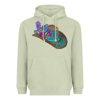 Matcha cowboy hat Heavyweight Hoodie - AdoDesignShop