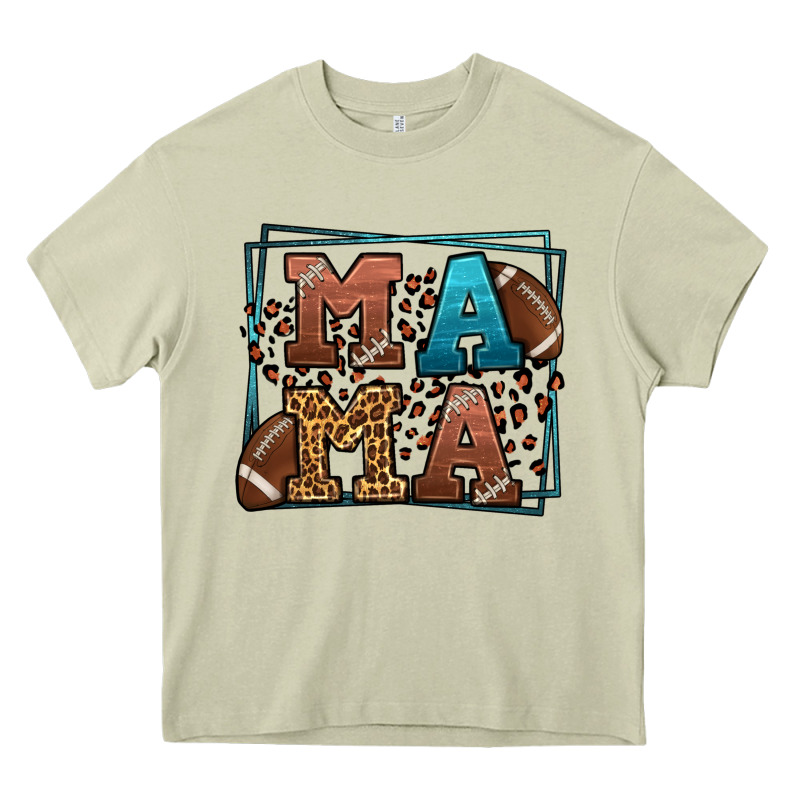 American Football Mama Mother's Day Heavy Core Tee by LillyAllenDesigns | Teevron