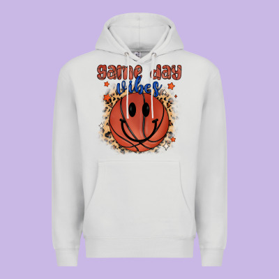 Game Day Vibes Premium Hoodie Designed By Maliassmallbusiness