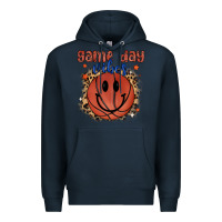 Navy game day vibes Premium Hoodie - MaliasSmallBusiness