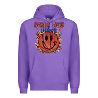 Purple game day vibes Premium Hoodie - MaliasSmallBusiness