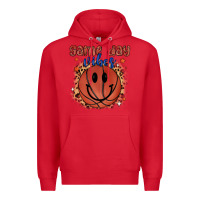Red game day vibes Premium Hoodie - MaliasSmallBusiness