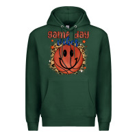 Sports Green game day vibes Premium Hoodie - MaliasSmallBusiness