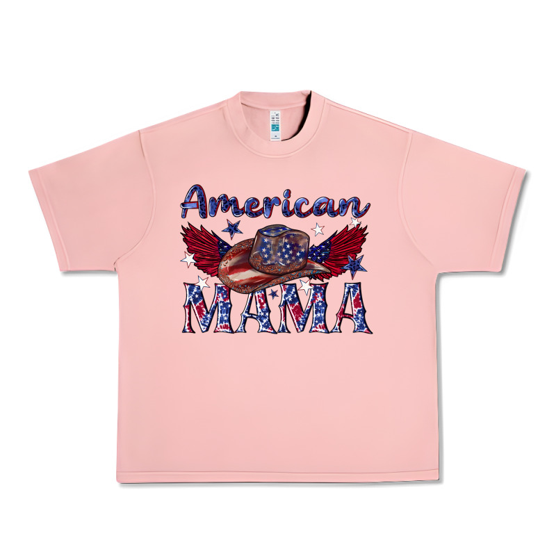 American Mama With Cowboy Urban Heavy Tee by texasbilliewilder | Teevron