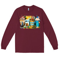 Burgundy louisiana coffee cups Long Sleeve Tee - Zillion Design Studio