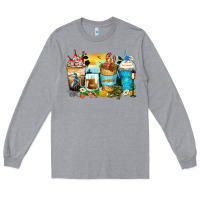 Heather Grey louisiana coffee cups Long Sleeve Tee - Zillion Design Studio