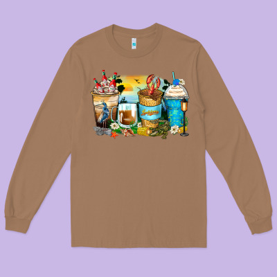 Louisiana Coffee Cups Long Sleeve Tee Designed By Zillion Design Studio