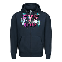 Navy eye crew Zipper Hoodie - JahusDesignShop