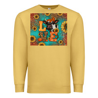 Antique Gold love autumn cow Premium Sweatshirt - Jasminsmagicworld