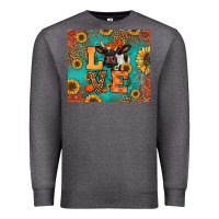 Charcoal Heather love autumn cow Premium Sweatshirt - Jasminsmagicworld