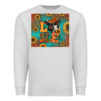 Dove Grey love autumn cow Premium Sweatshirt - Jasminsmagicworld