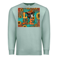 Seafoam love autumn cow Premium Sweatshirt - Jasminsmagicworld