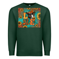 Sports Green love autumn cow Premium Sweatshirt - Jasminsmagicworld