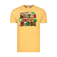 Vintage Mustard santa's favorite nurse Vintage Tee - Zillion Design Studio