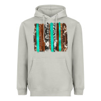 Moon Dust western cowhide wood and turquoise glitter brushstrokes Heavyweight Hoodie - Artiststas