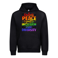 Black inspirational words in rainbow colors Urban Hoodie - LillyAllenDesigns