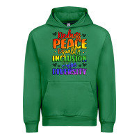 Emerald inspirational words in rainbow colors Urban Hoodie - LillyAllenDesigns