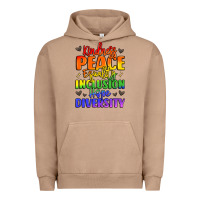 Pigment Burro inspirational words in rainbow colors Urban Hoodie - LillyAllenDesigns