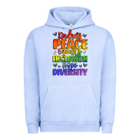 Pigment Grape Ice inspirational words in rainbow colors Urban Hoodie - LillyAllenDesigns