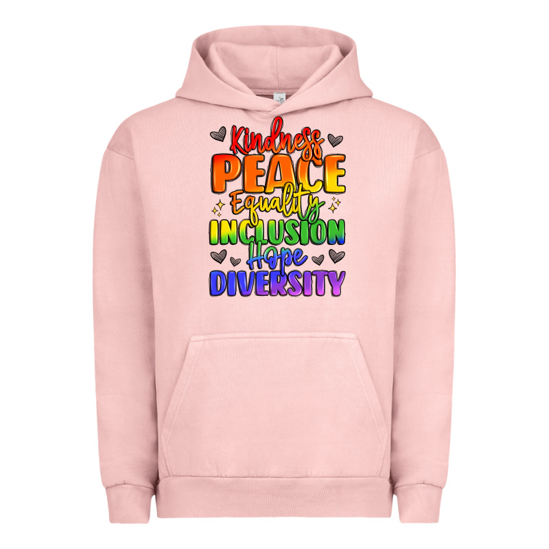 Inspirational Words In Rainbow Colors Urban Hoodie by LillyAllenDesigns | Teevron