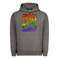 Pigment Tornado inspirational words in rainbow colors Urban Hoodie - LillyAllenDesigns