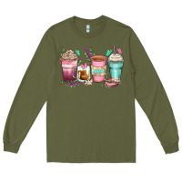 Army Green mom coffee cups Long Sleeve Tee - Zillion Design Studio