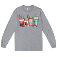 Heather Grey mom coffee cups Long Sleeve Tee - Zillion Design Studio