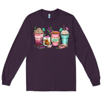 Plum mom coffee cups Long Sleeve Tee - Zillion Design Studio