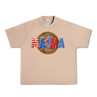Burro American mama with lightning bolt Urban Heavy Tee - texasbilliewilder