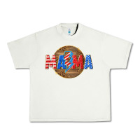 Pistachio American mama with lightning bolt Urban Heavy Tee - texasbilliewilder