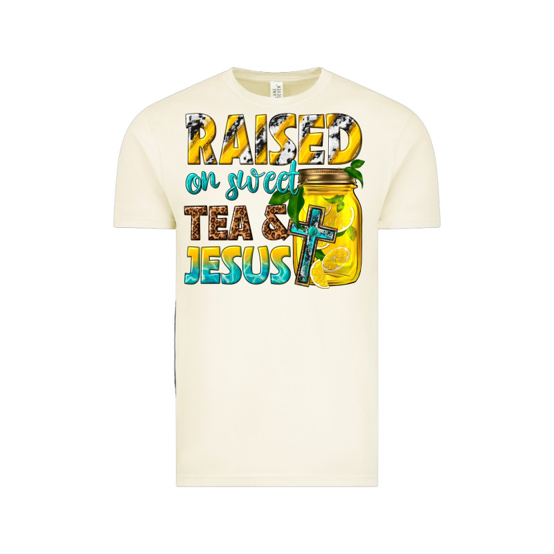 Raised On Sweet Tea And Jesus Vintage Tee by texasbilliewilder | Teevron