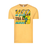Vintage Mustard raised on sweet tea and jesus Vintage Tee - texasbilliewilder