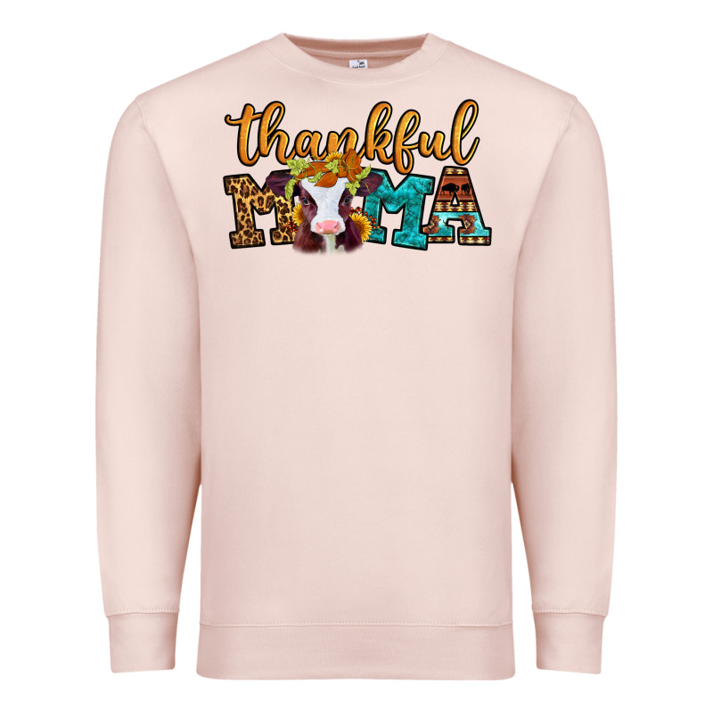 Thankful Mama Baby Calf Premium Sweatshirt by Jasminsmagicworld | Teevron