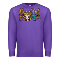 Purple thankful mama baby calf Premium Sweatshirt - Jasminsmagicworld