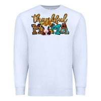 White thankful mama baby calf Premium Sweatshirt - Jasminsmagicworld