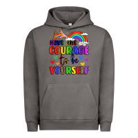Pigment Tornado courage to be yourself rainbow message Urban Hoodie - LillyAllenDesigns