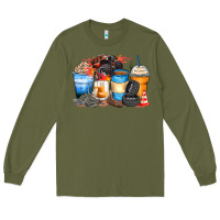 Army Green monster truck coffee cups Long Sleeve Tee - Zillion Design Studio