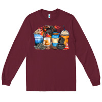 Burgundy monster truck coffee cups Long Sleeve Tee - Zillion Design Studio