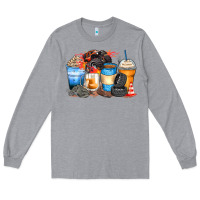 Heather Grey monster truck coffee cups Long Sleeve Tee - Zillion Design Studio