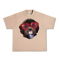 Burro havanese dog with love glasses Urban Heavy Tee - RanaPortraitStore