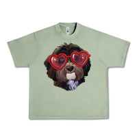 Havanese Dog With Love Glasses Urban Heavy Tee | Teevron