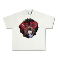 Pistachio havanese dog with love glasses Urban Heavy Tee - RanaPortraitStore