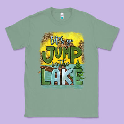 Let's Go Jump In The Lake Classic Tee Designed By Hra Design Shop