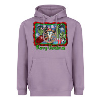 Lavender merry christmas western bull skull Heavyweight Hoodie - AdoDesignShop